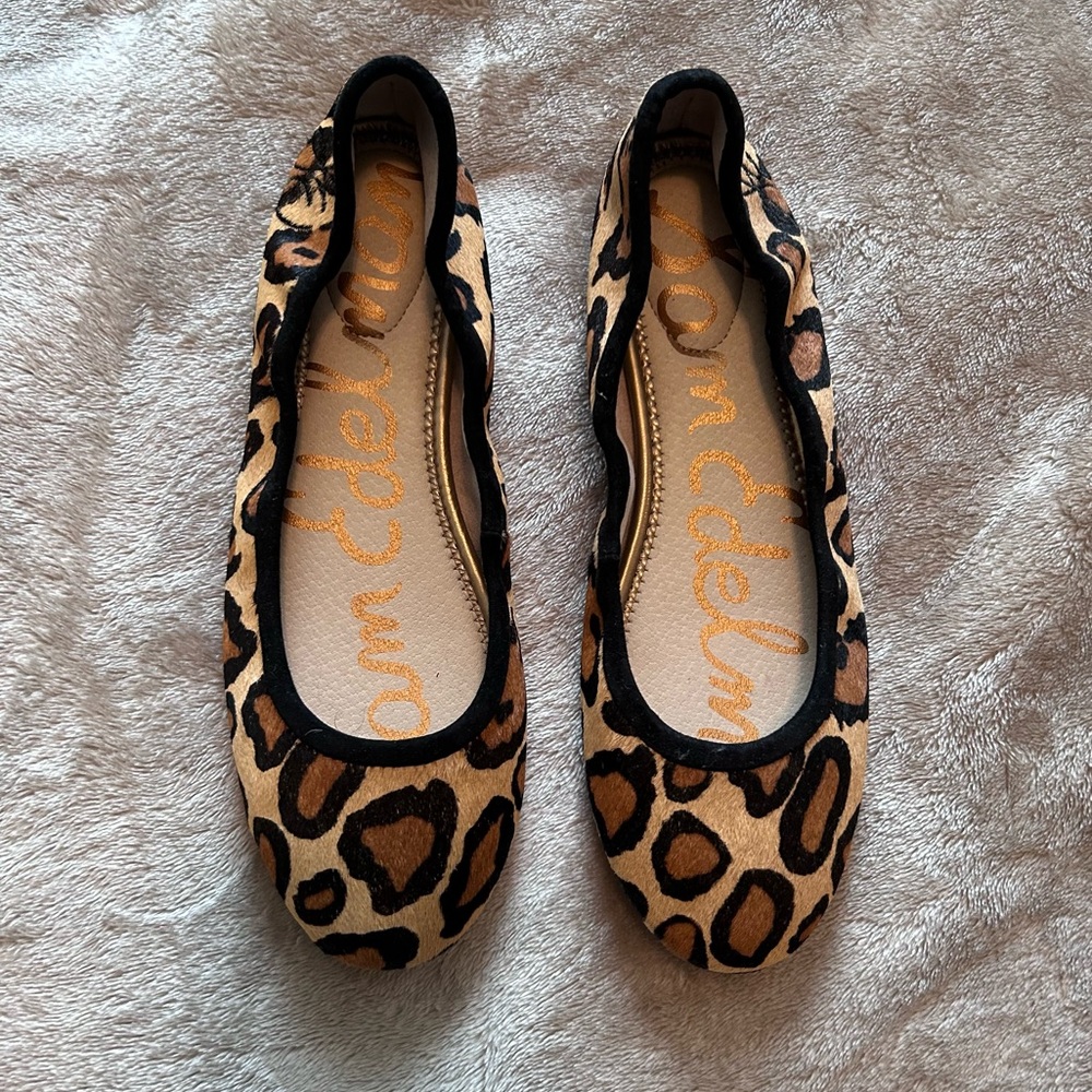NWT Sam Edelman Felicia ballet flats size 6.5 leopard